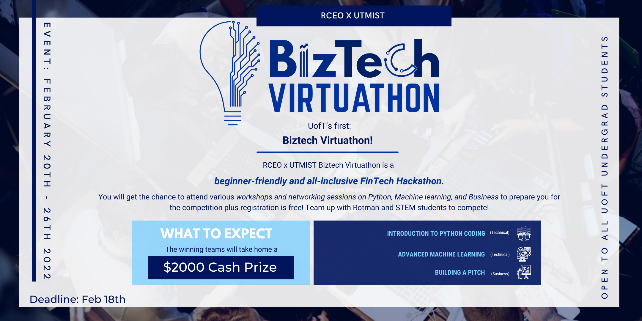 Image of BizTech Virtuathon Event Poster